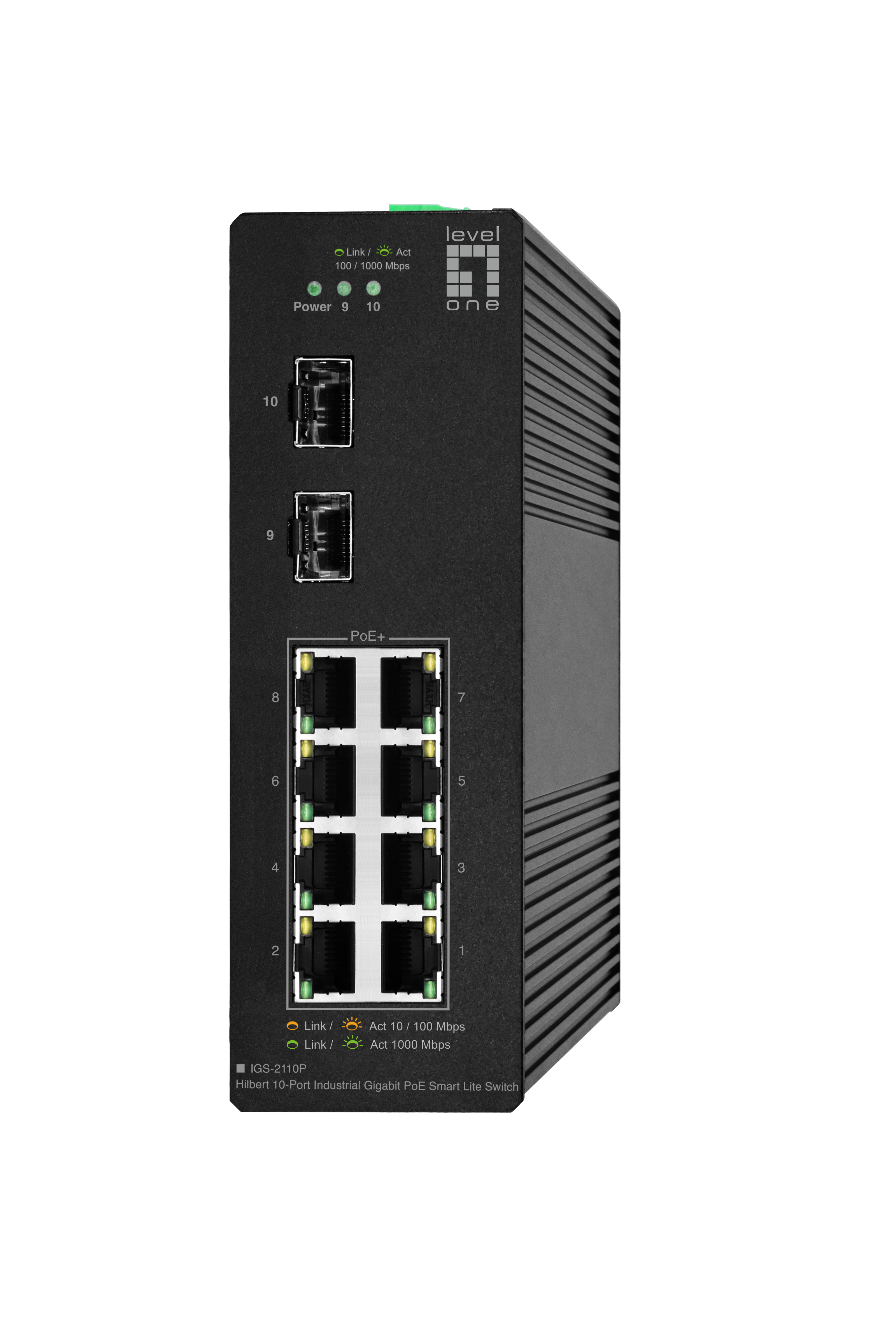 LevelOne IGS-2110P Switch 8-porte Gigabit Ethernet