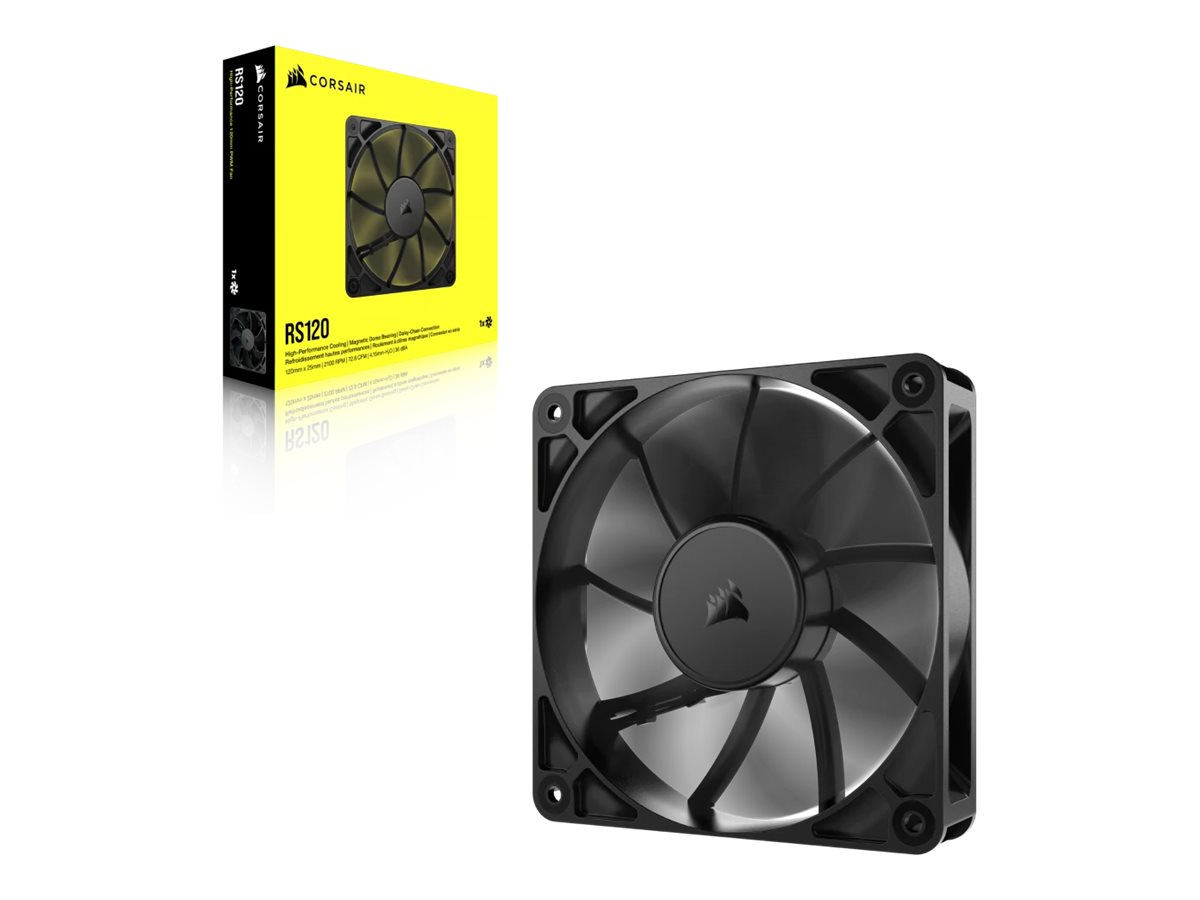 Corsair RS120 - Kabinet køler - 120mm - Sort - 36 dBA