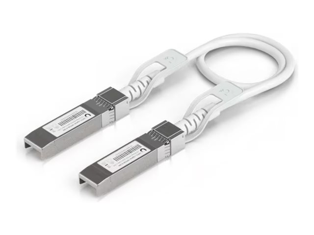 Ubiquiti UniFi 30cm 25GBase-kabel til direkte påsætning Hvid