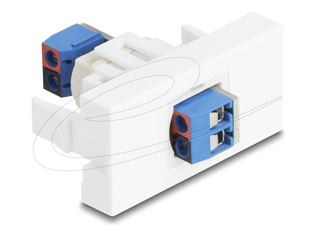 Delock Easy 45 - klik i-modul - 1 gang - hvid