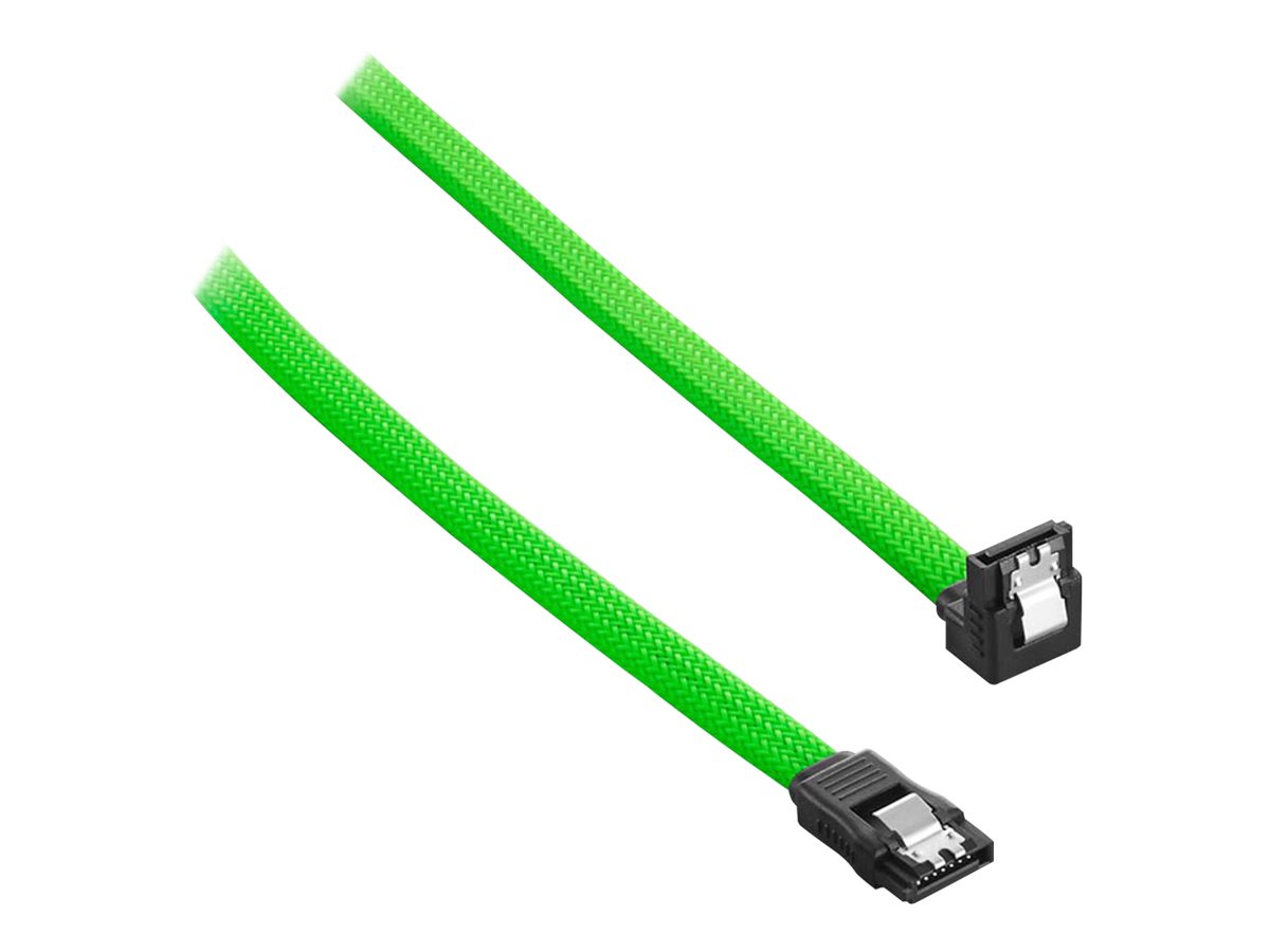 CableMod ModMesh Right Angle SATA 3 Cable 60cm - light green SATA Kabel - GEEKD.dk