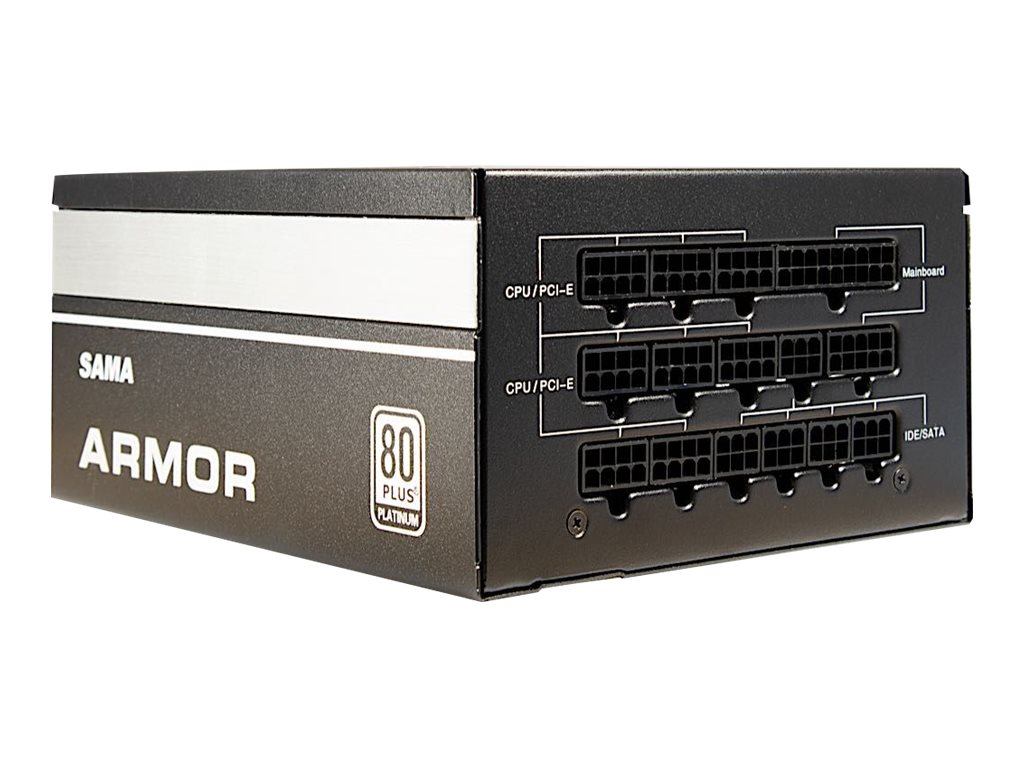 Inter-Tech SAMA FTX-1200-A Armor Strømforsyning - 1200 Watt - 120 mm - ATX 2.4 - 80 Plus Platinum certified