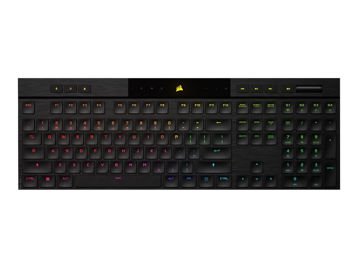 CORSAIR Gaming K100 AIR RGB Tastatur Optisk mekanisk RGB Trådløs Tysk