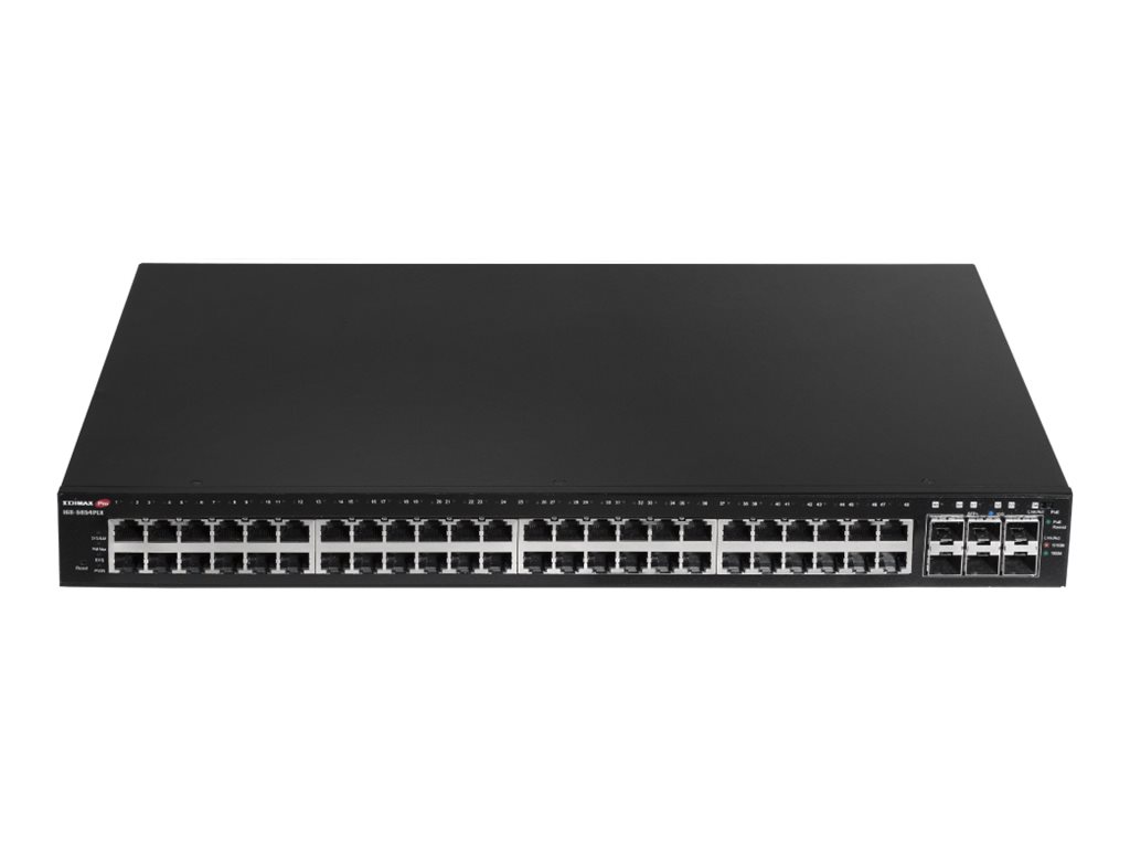 Edimax Pro IGS-5654PLX - switch - industrial Surveillance VLAN PoE+ Web Smart - 54 ports - smart - rack-mountable