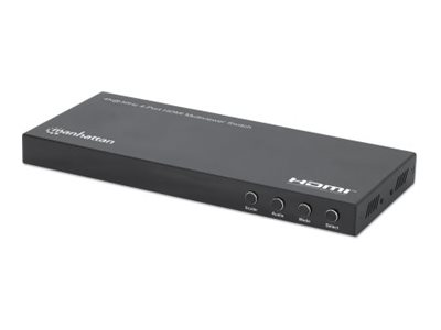 HDMI multiviewer switch 4K 4-ports - Manhattan, sort