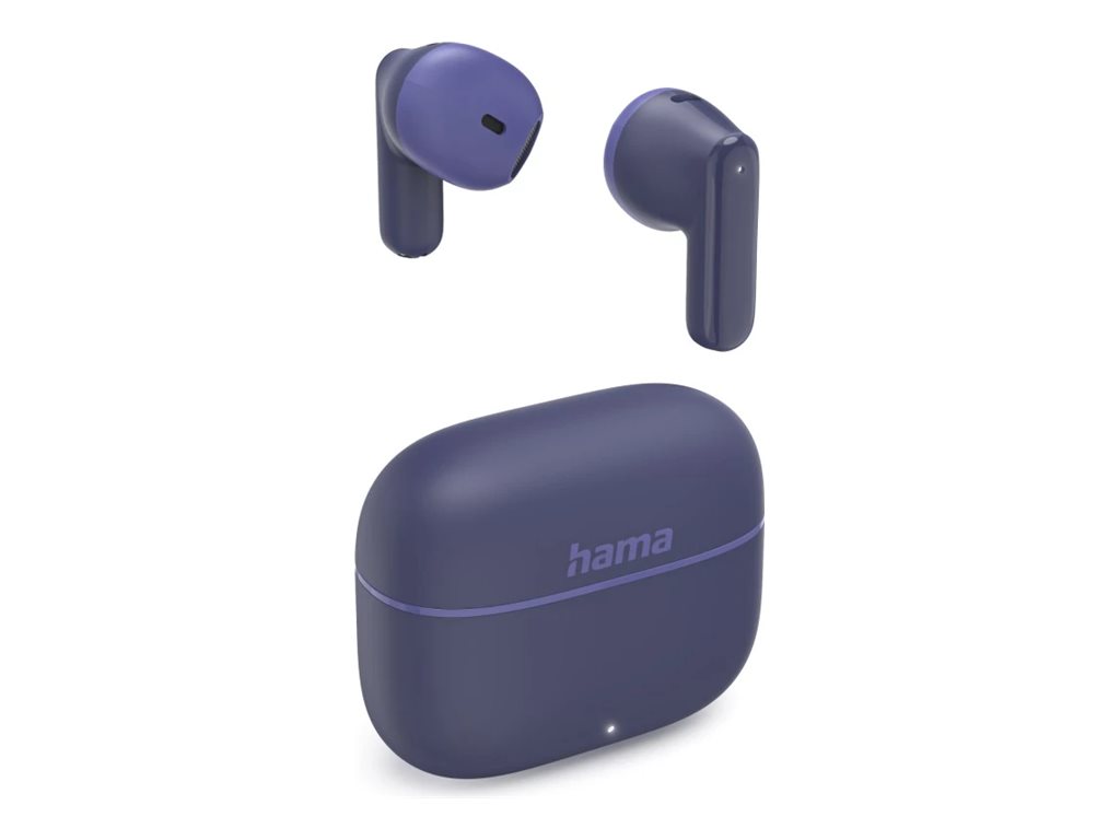 Hama True Wireless hovedtelefoner med mikrofon - Blå (00221754)