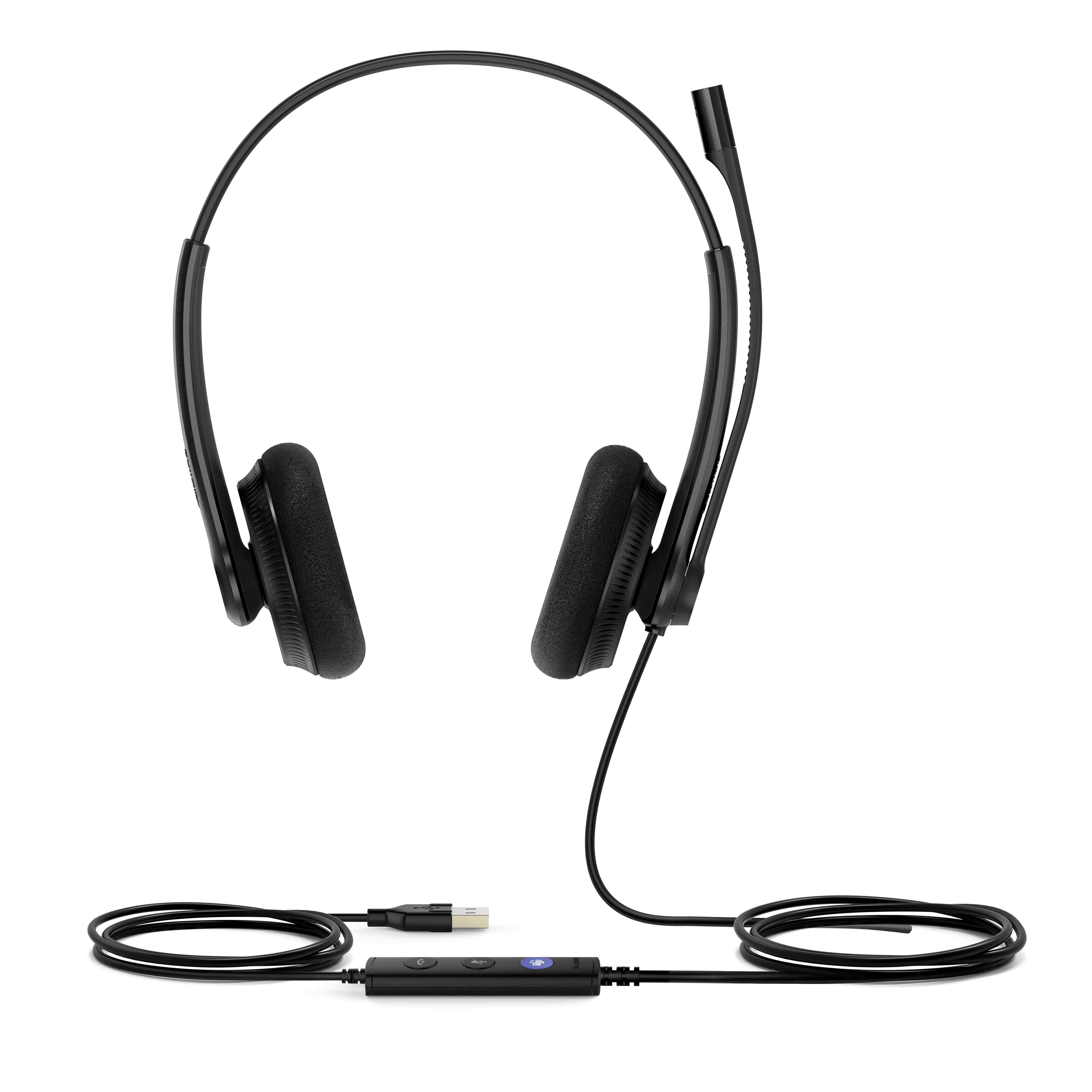 Yealink UH34 Lite Dual Teams Kablet Hovedtelefoner Sort