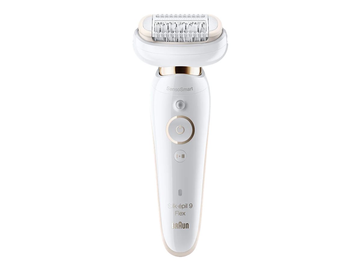 Braun Silk-épil 9 Flex 9-030 3D, Lyserød, Hvid, 40 pincetter, MicroGrip, Armhule, Bikini, 0,5 mm, Batteri