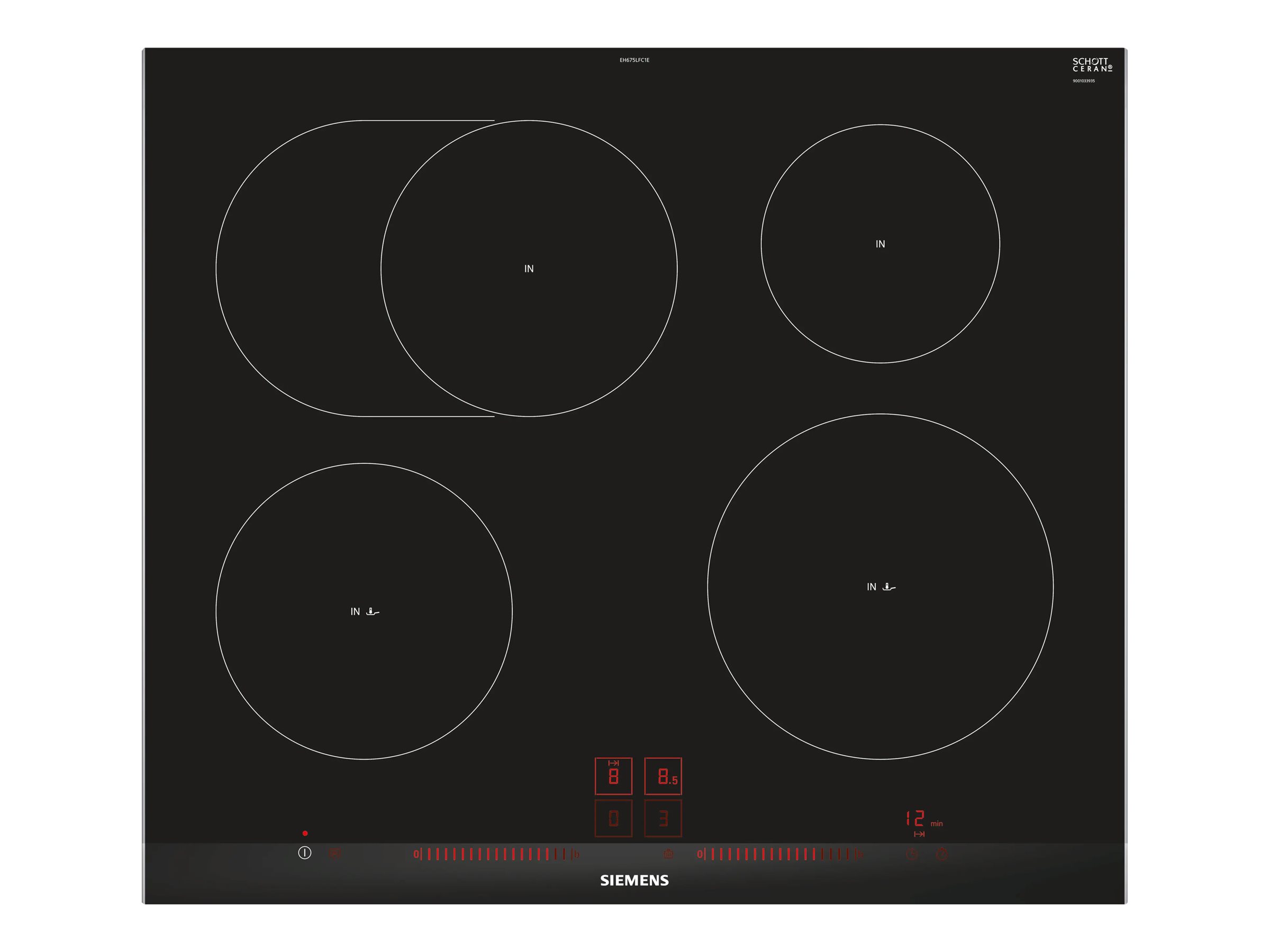 Siemens iQ300 EH675LFC1E Induktionskogeplade