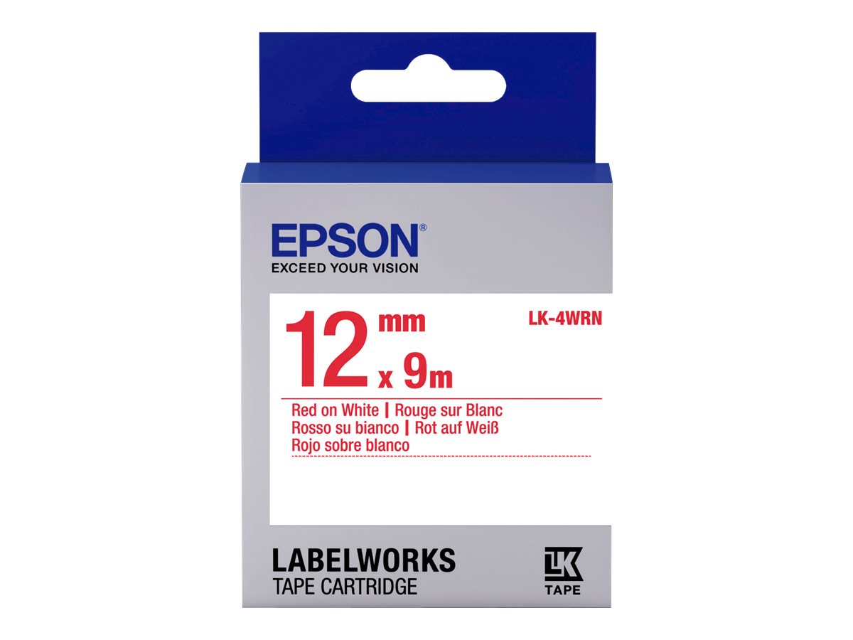 Epson LabelWorks LK-4WRN Mærkattape (1,2 cm x 2,9 m) 1rulle(r)