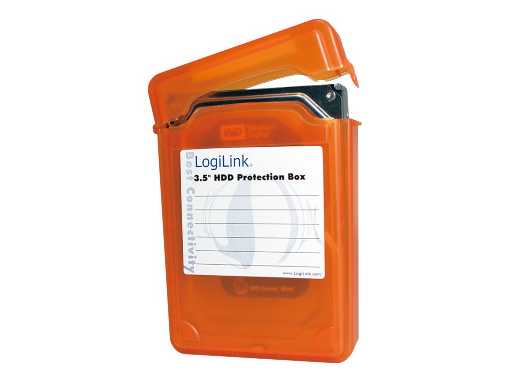 Beskyttelses box til 1 x 3,5" HDD, Orange