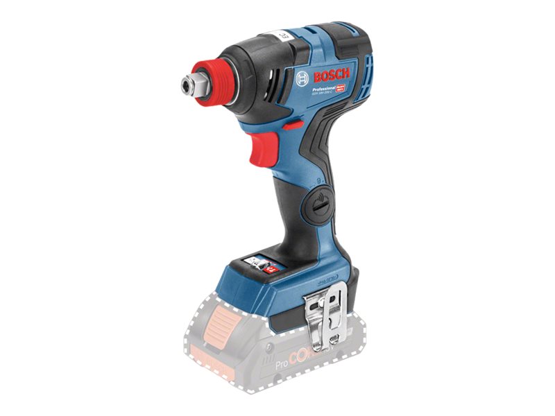 Bosch Dynamic Series GDX 18 V-200 C Professional - Stødnøgle - ledningfri - 1/4 hexsokkel, 1/2 kvadratisk drev - 200 N·m - SOLO