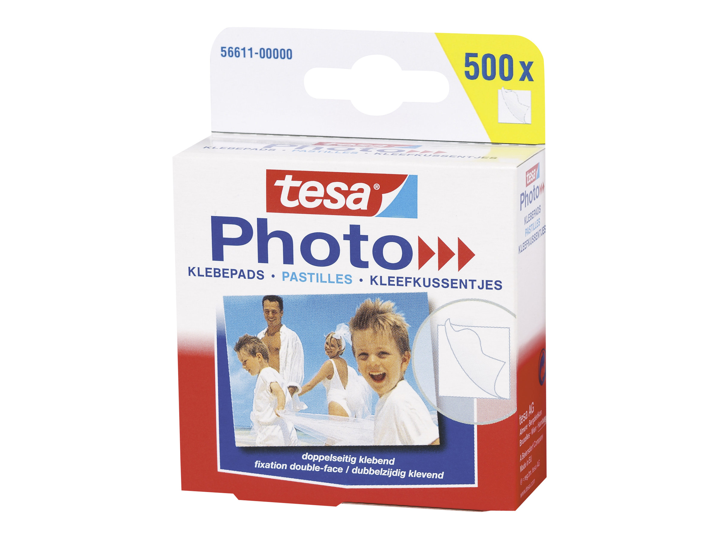 TESA 56611, Transparent, 13 mm, 10 mm, 500 stk