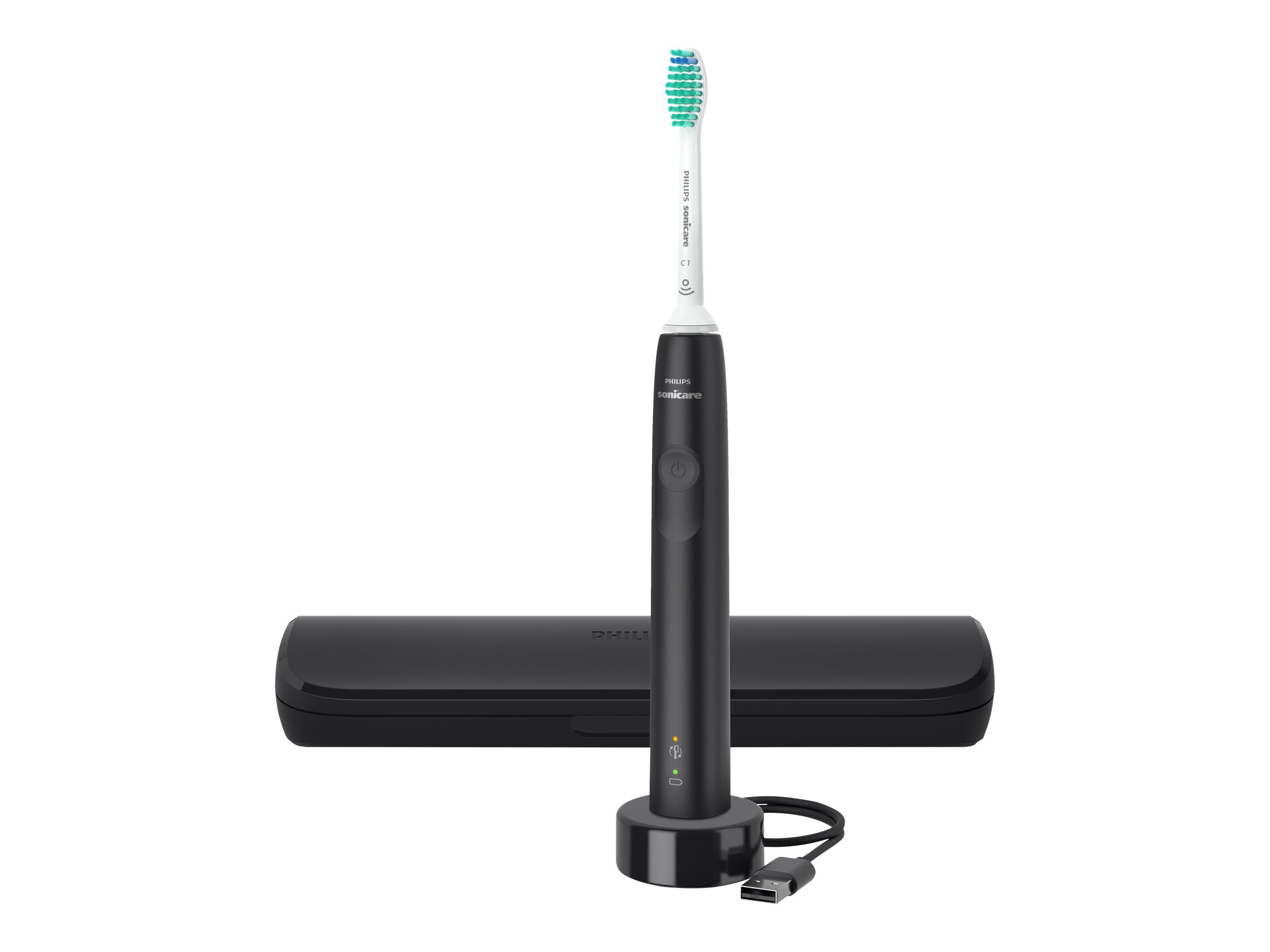 Philips Sonicare 3100 series HX3673 Tandbørste Sort Hvid