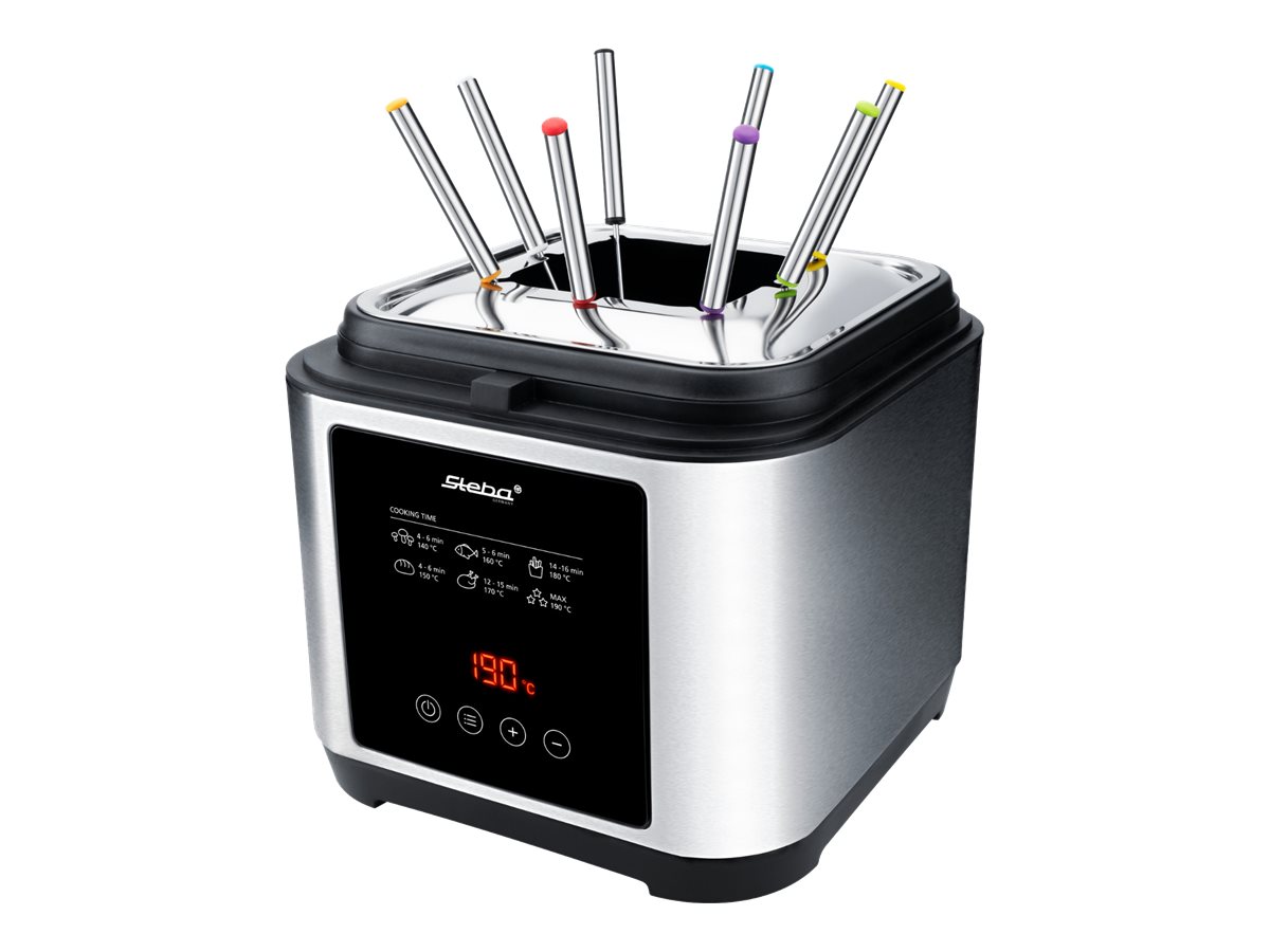 Steba Friture gryde / fondue 2.5liter Rustfrit stål/sort