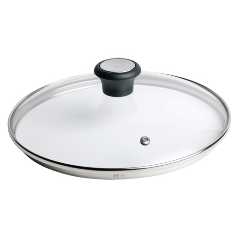 Tefal 28097612, Rund, Sort, Rustfrit stål, Transparent, Glas, Plast, Sort, 26 cm