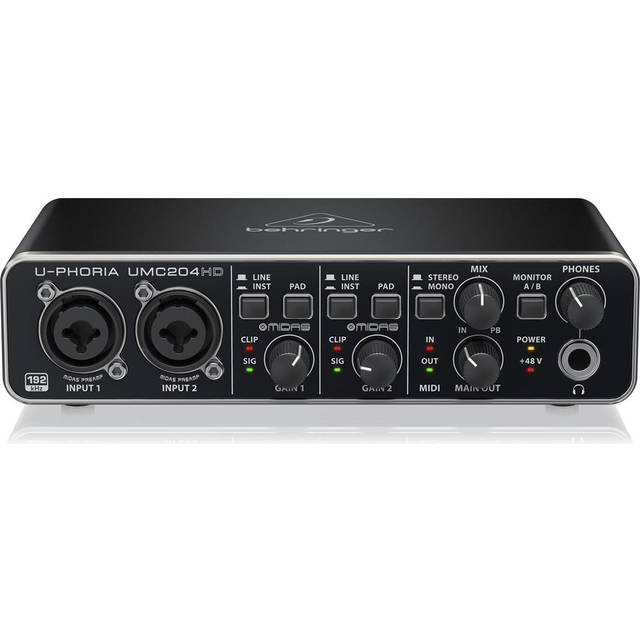 Lydkort Behringer U-Phoria UMC204HD USB audio interface