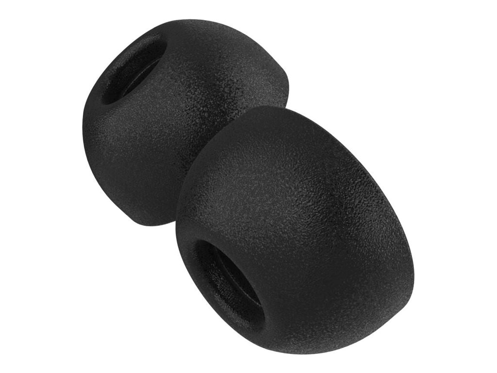 FIXED Plugs Pro - Ørepropper sæt for sand trådløs-øretelefoner - størrelse M - sort - for Apple AirPods