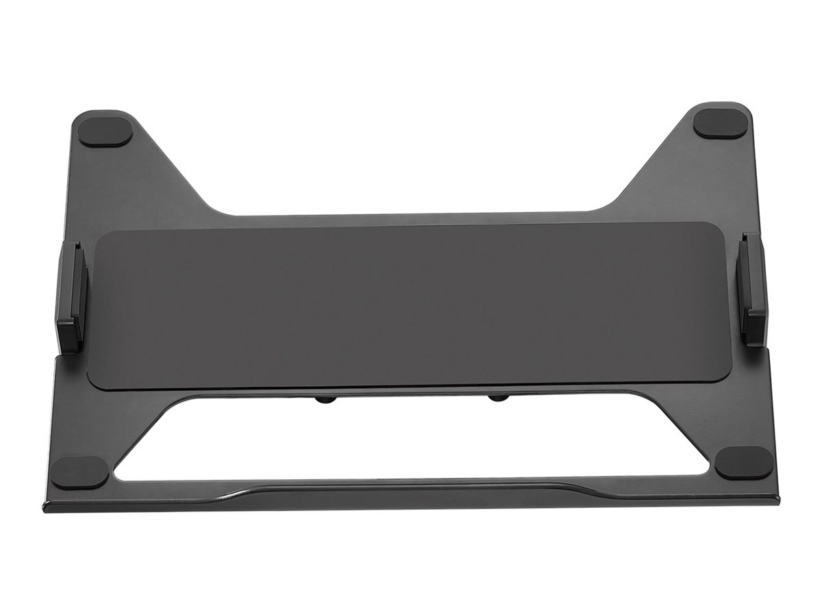 Goobay Deluxe laptopfäste för monitorarm, svart för bildskärmar från 11,6 till 17,3 tum (29 - 44 cm), max. 9 kg, för montering på ett bildskärmsfäste