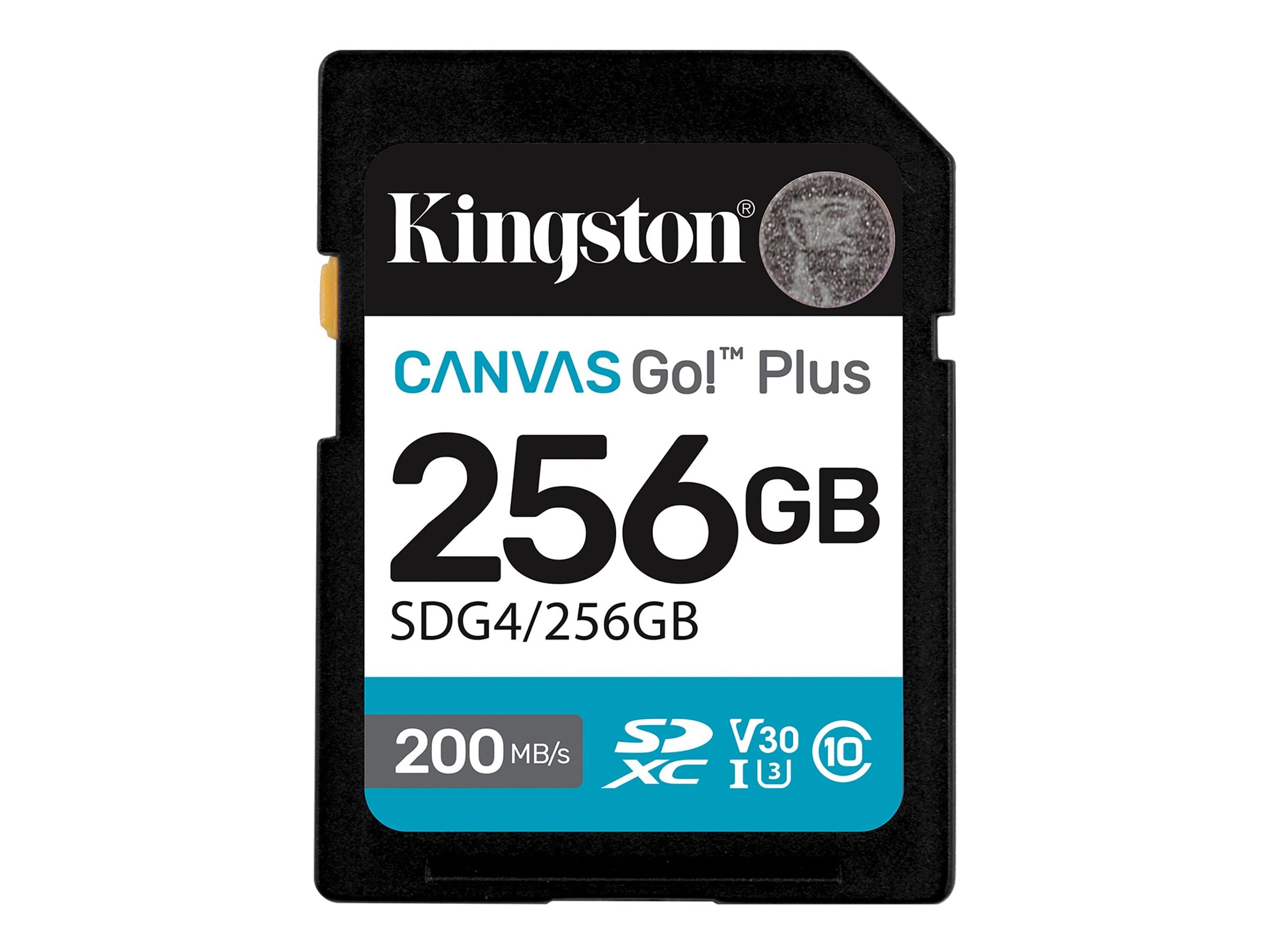 Kingston Canvas Go! Plus SDXC UHS-I Memory Card 256GB 200MB/s