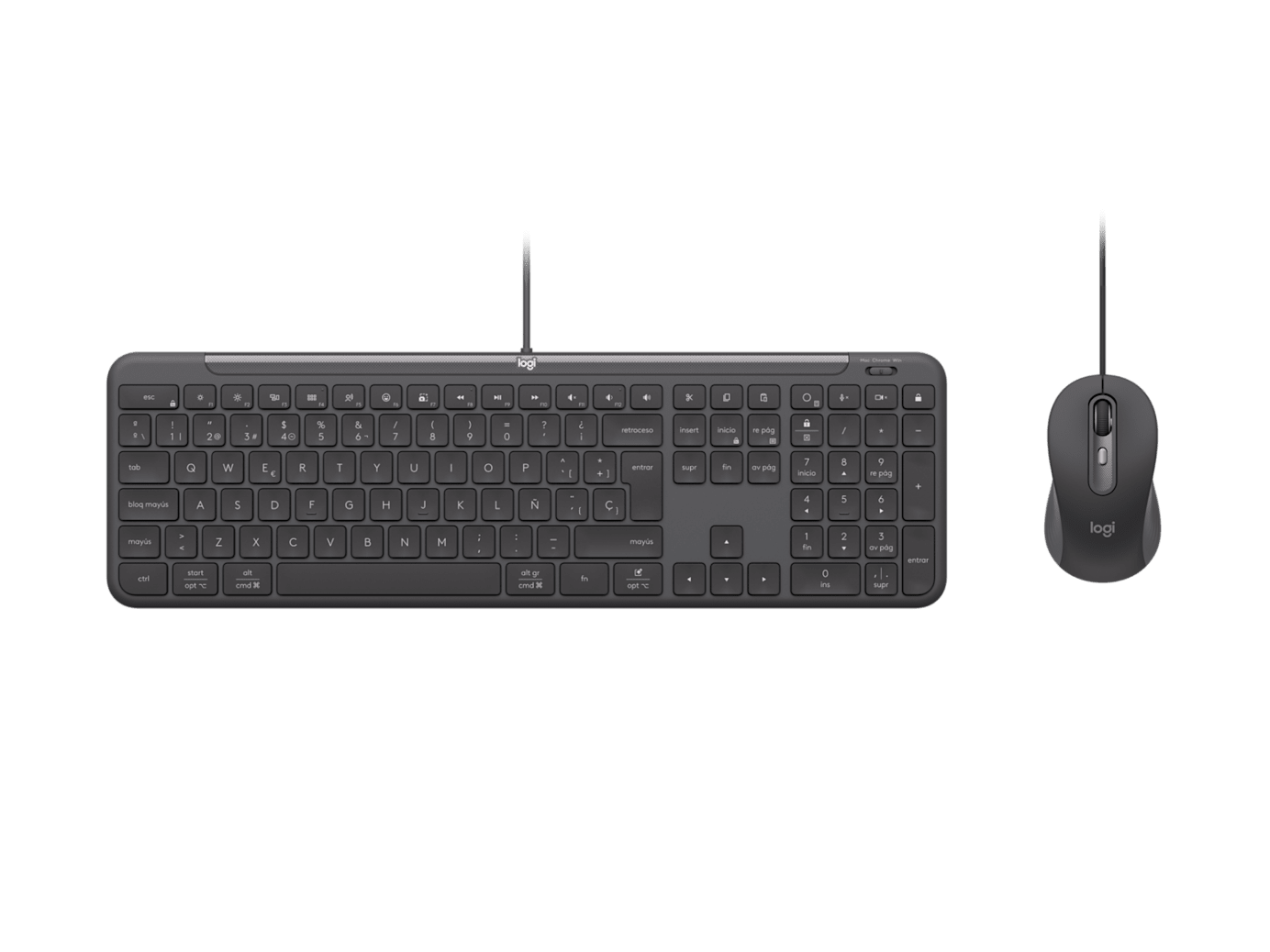 Logitech 920-013344 Tastatur Saksnøglekontakt Kablet Fransk