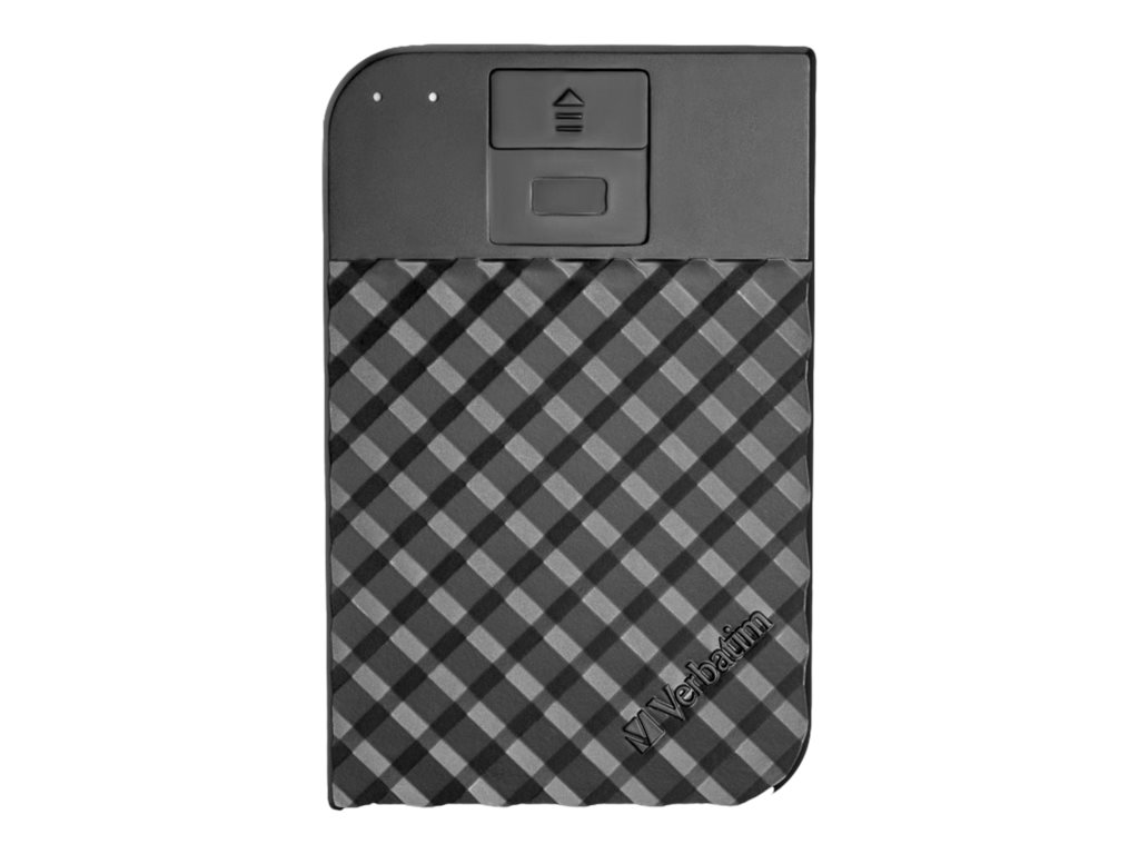Verbatim Fingerprint Secure - 2TB - Ekstern Harddisk - Sort