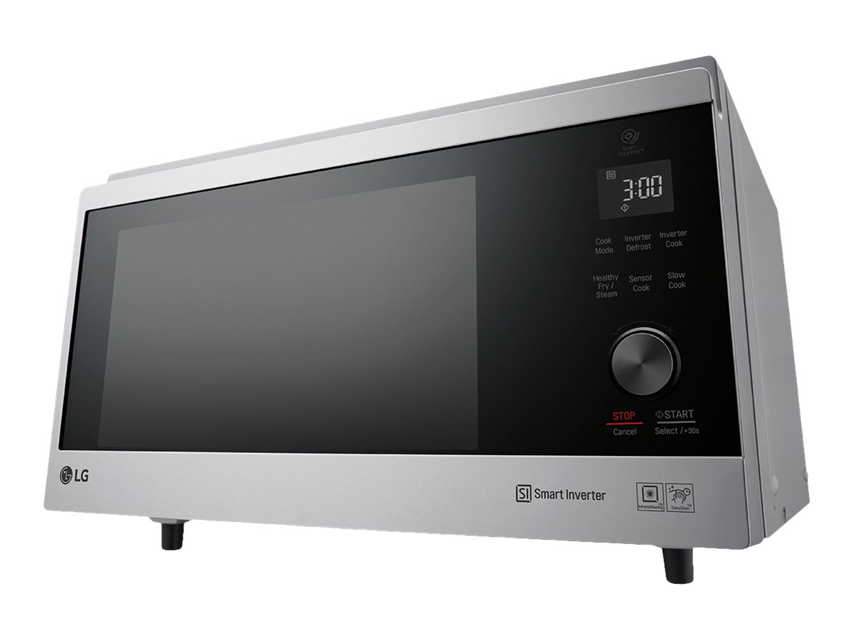 LG NeoChef MJ3965ACS - Mikrobølgeovn med varmeledning og grill - 39 liter - 1100 W - nobel sølv