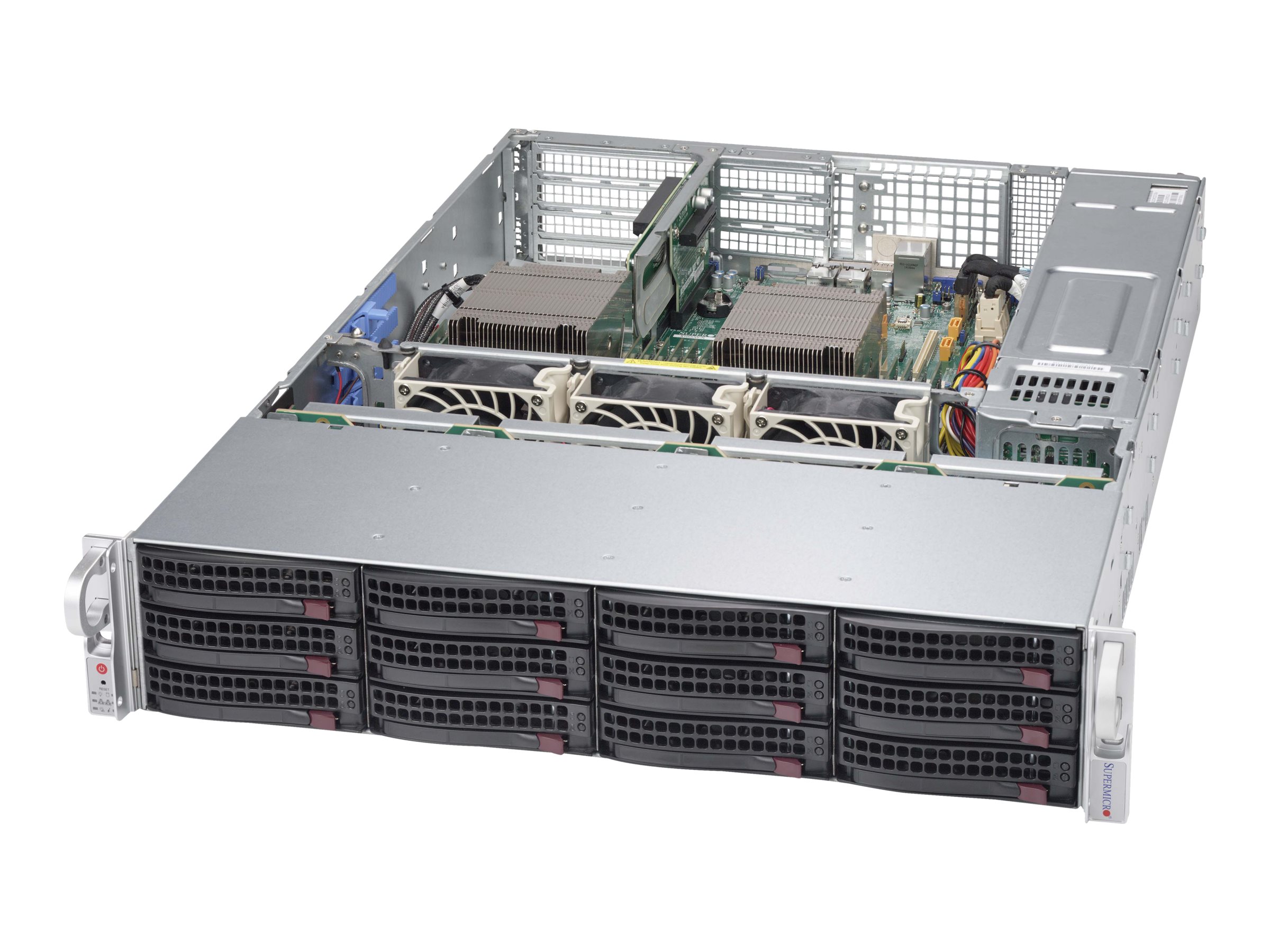 Supermicro SC826 BAC4-R1K23WB Rackversion Forstærket forlænger ATX 1200Watt Strømforsyning Sort