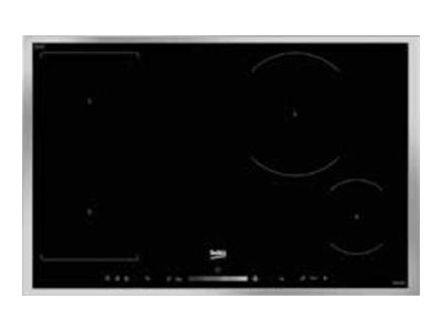 Beko HII 84500 FHTX - Induktions kogeplade - 4 plader - Niche - bredde: 75 cm - dybde: 49 cm - med rustfrit stål-pynt