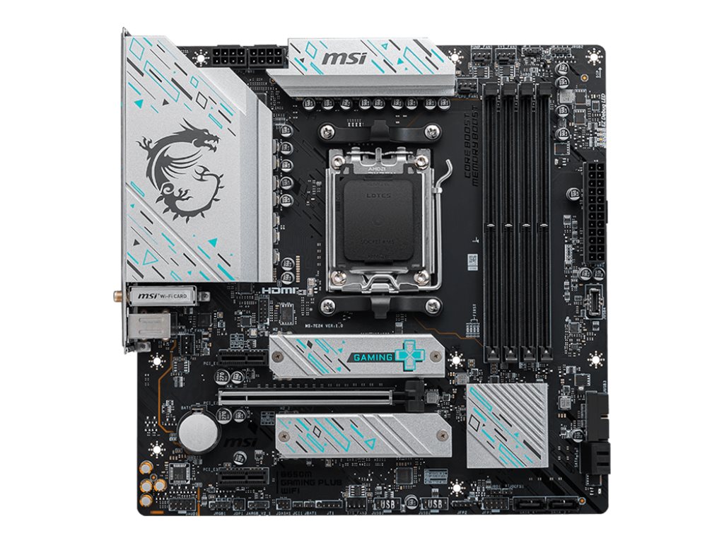 MSI B650M GAMING PLUS WIFI - Socket AM5 - motherboard (black/silver) Bundkort - GEEKD.dk
