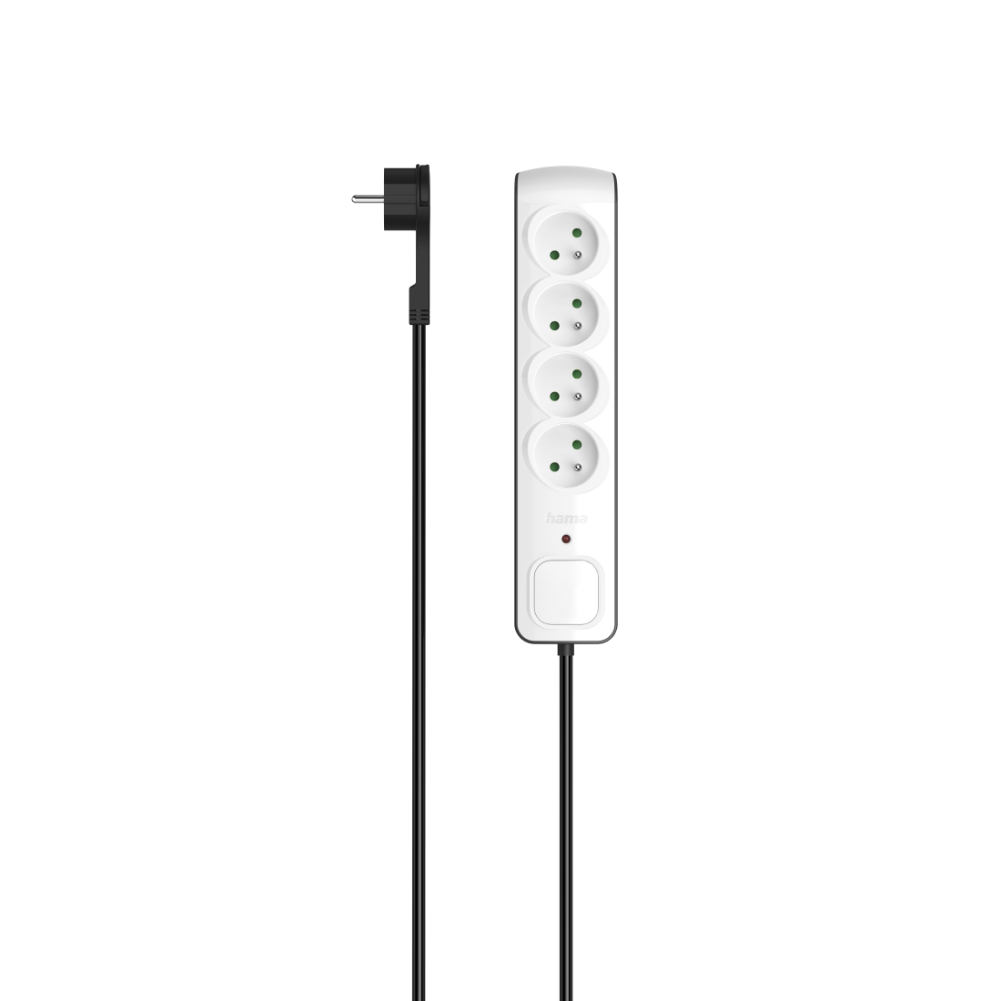 Hama P2223762 overspændingsbeskytter Sort, Hvid 4 AC stikkontakt(er) 250 V 3 m