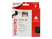 VELCRO Stick On Selvklæbende krog-og-løkke fastgøring Sort