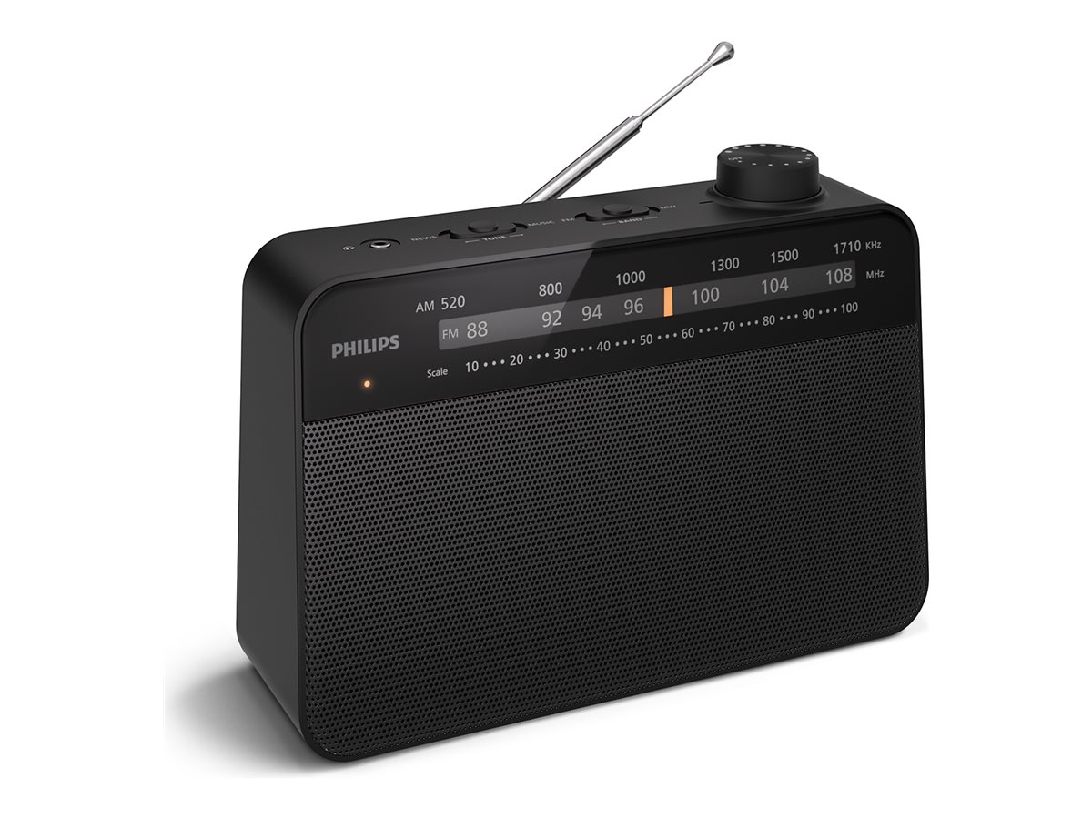 Philips Klassisk köks-radio. Nät- eller batteridrivern. Analog inställning