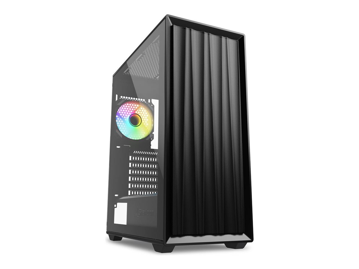 Sharkoon VK3 RGB - tower - ATX - Kabinet - Tower - Sort