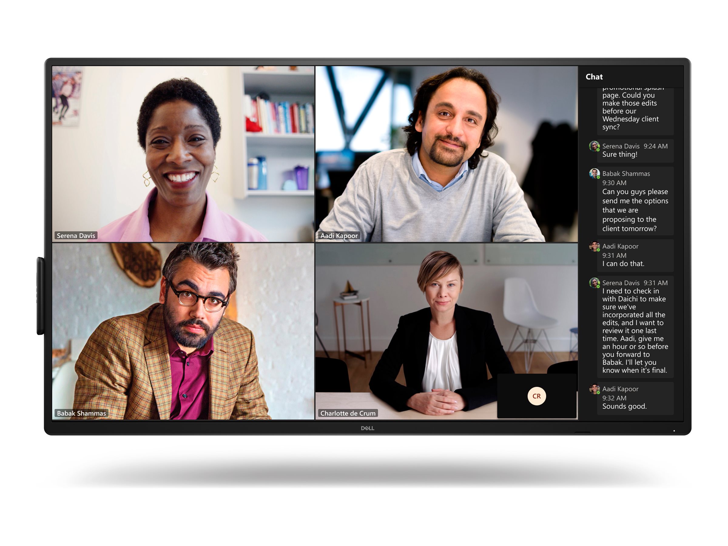 Dell P5525QC - 55 Diagonal klasse LED-bagbelyst LCD paneldisplay - konference - 4K UHD (2160p) 3840 x 2160