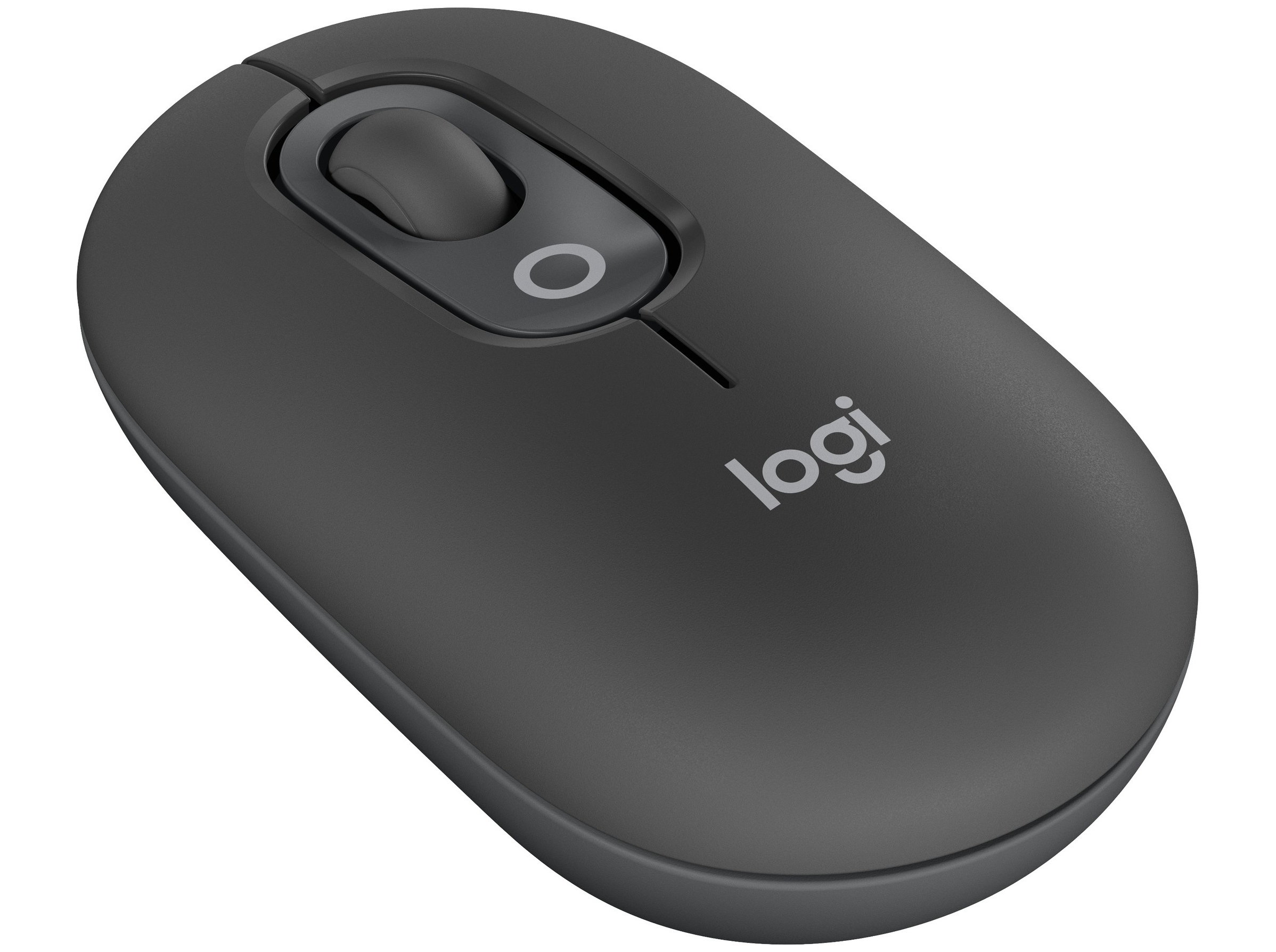 Logitech POP Mouse with Emoji - Graphite - Mus - Optisk - 3 knapper - Sort