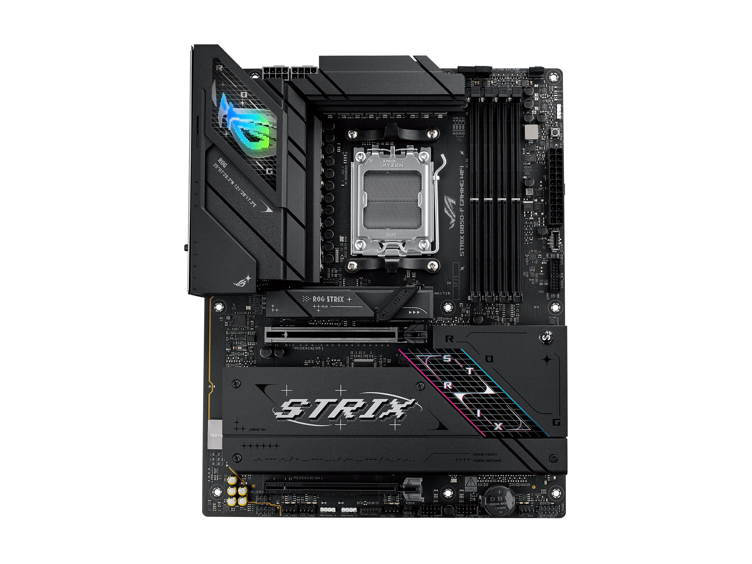 ASUS ROG STRIX B850-F GAMING WIFI Bundkort - AMD B850 - AMD AM5 socket - DDR5 RAM - ATX