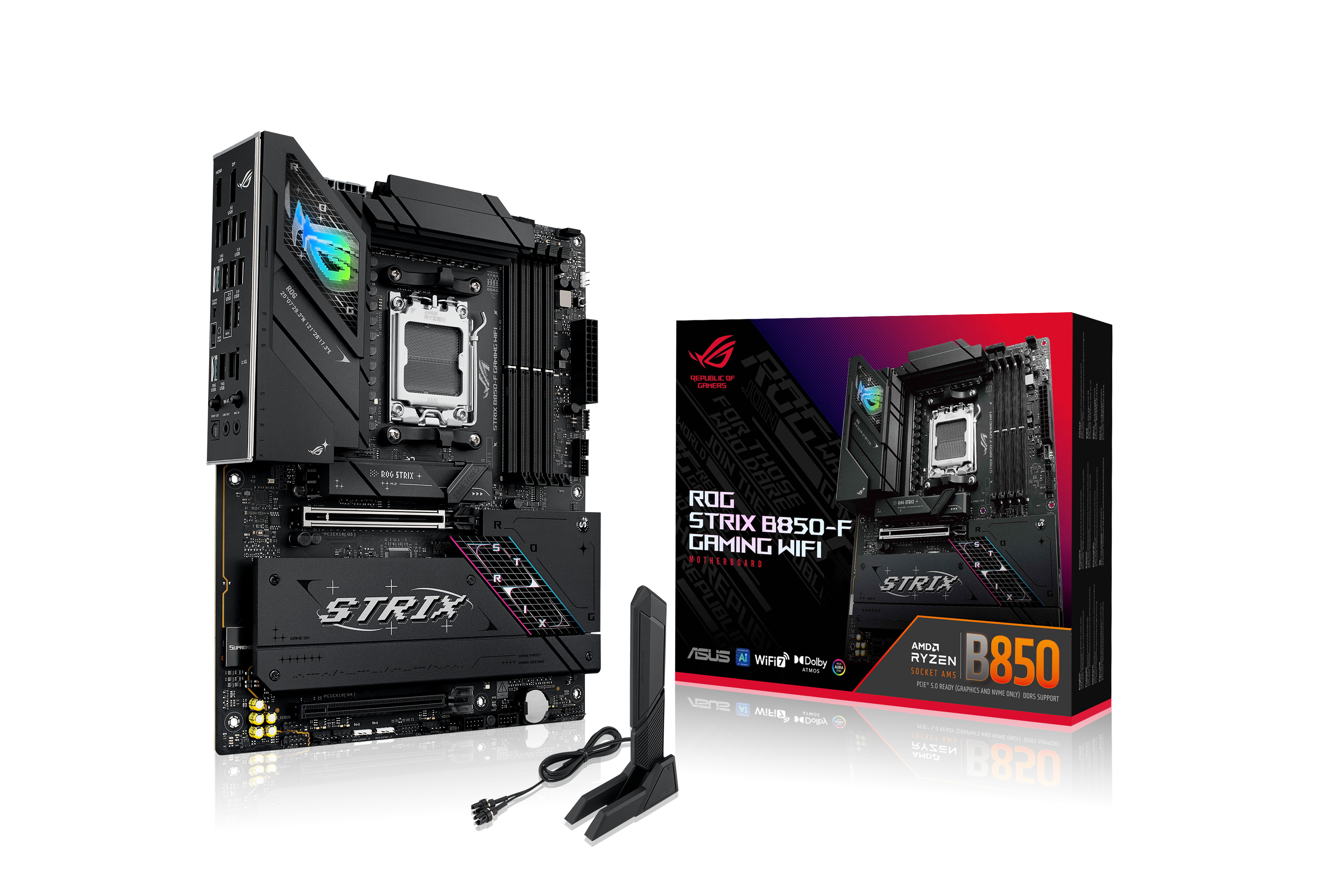 ASUS ROG STRIX B850-F GAMING WIFI ATX Socket AM5 AMD B850 billede