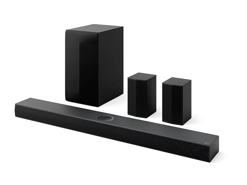 LG NS70TR - Højttalersystem - til hjemmebiograf - 5.1.1-kanal - trådløs - Bluetooth 5.1 - App-kontrolleret - 500 Watt (Total)