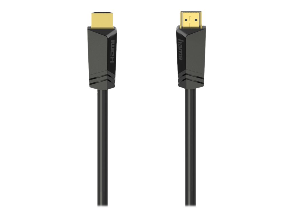 Hama Essential Line HDMI stik -> HDMI stik 4096 x 2160 - 24 Hz 7.5 m Sort