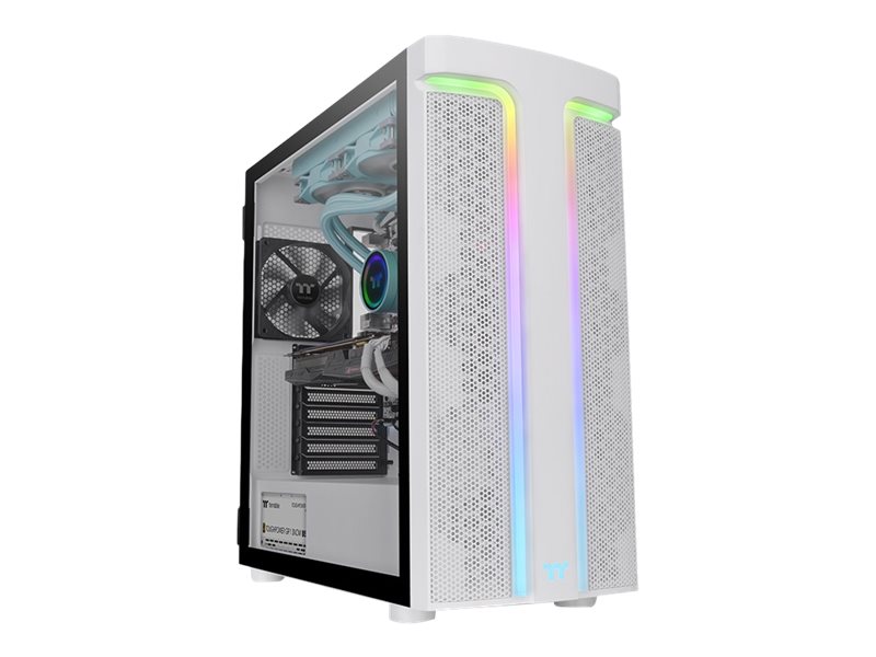 Thermaltake H Series H590 TG Snow ARGB Tårn Udvidet ATX Ingen strømforsyning Hvid