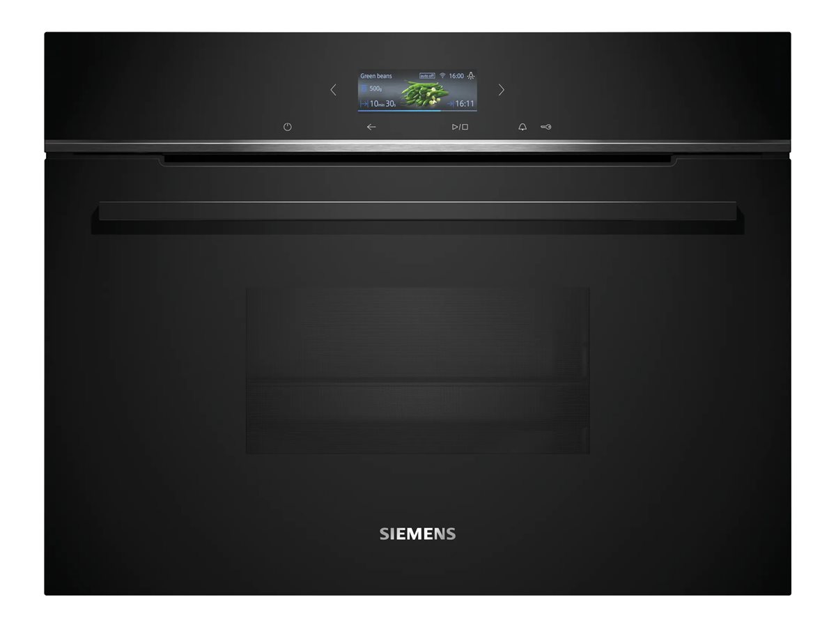 Siemens iQ700 CD714GXB1 - Dampovn - til indbygning - Wi-Fi - niche - bredde: 56 cm - dybde: 55 cm - højde: 45 cm - sort