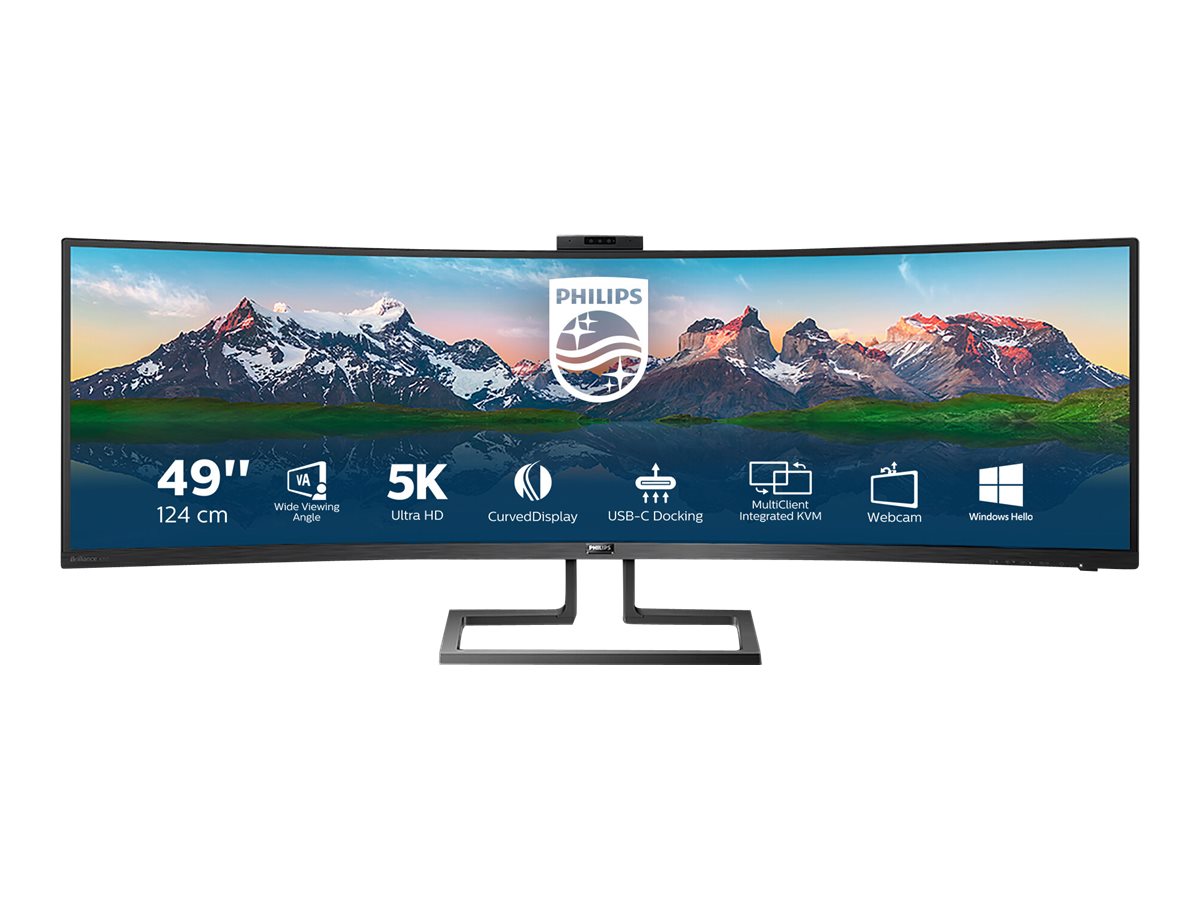 Philips Brilliance P-line 499P9H 49" VA 5120 x 1440 (UltraWide) HDMI DisplayPort USB-C 60Hz billede