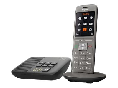 Gigaset CL660A Trådløs telefon Ingen nummervisning Sort Grå