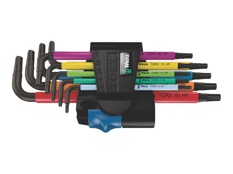 Wera 967 SL TORX® HF Vinkelnøgle Multicolour med holdefunktion, 9 dele