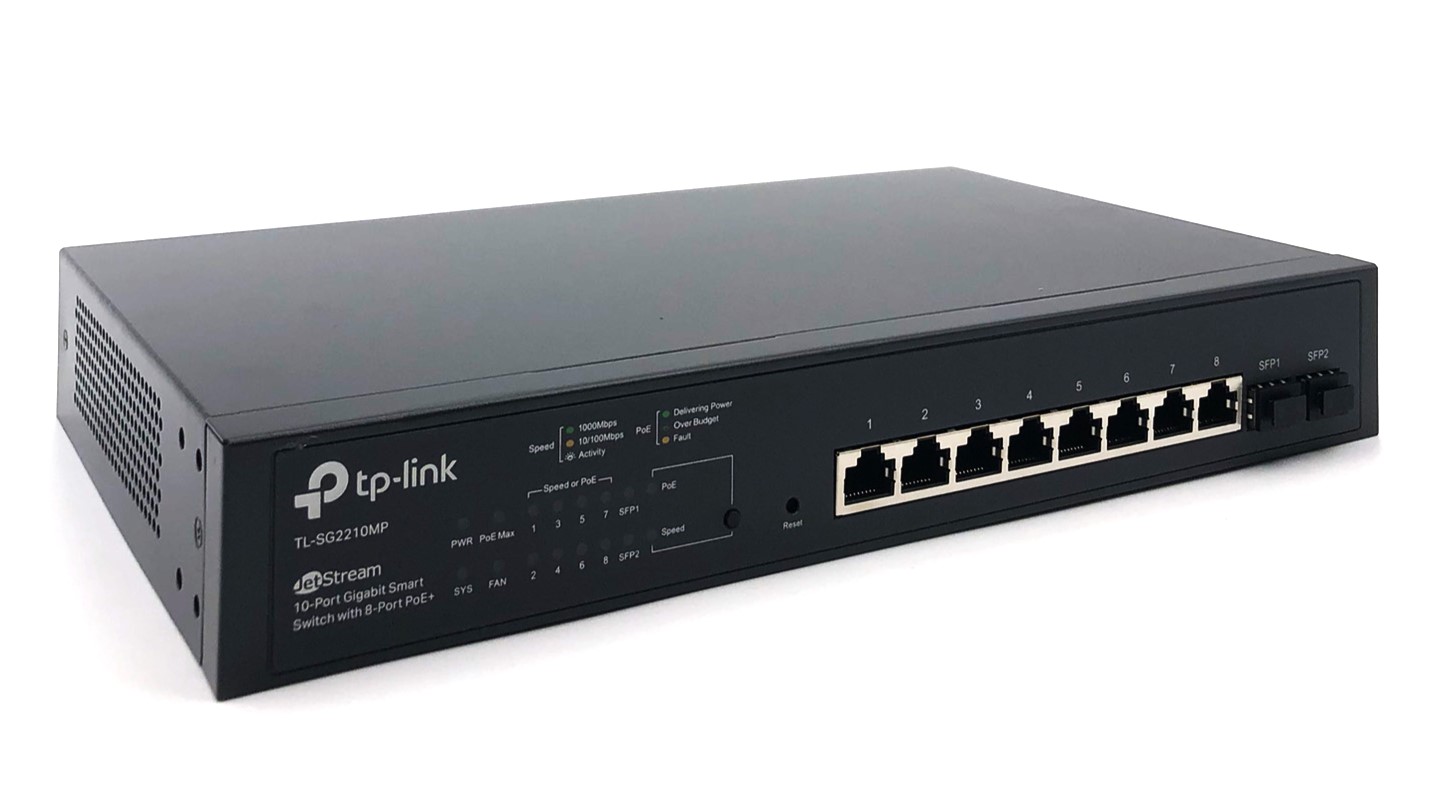 TP-Link TL-SG2210MP JetStream 10-Port Gigabit Smart Switch with 8-Port PoE+ (150W)