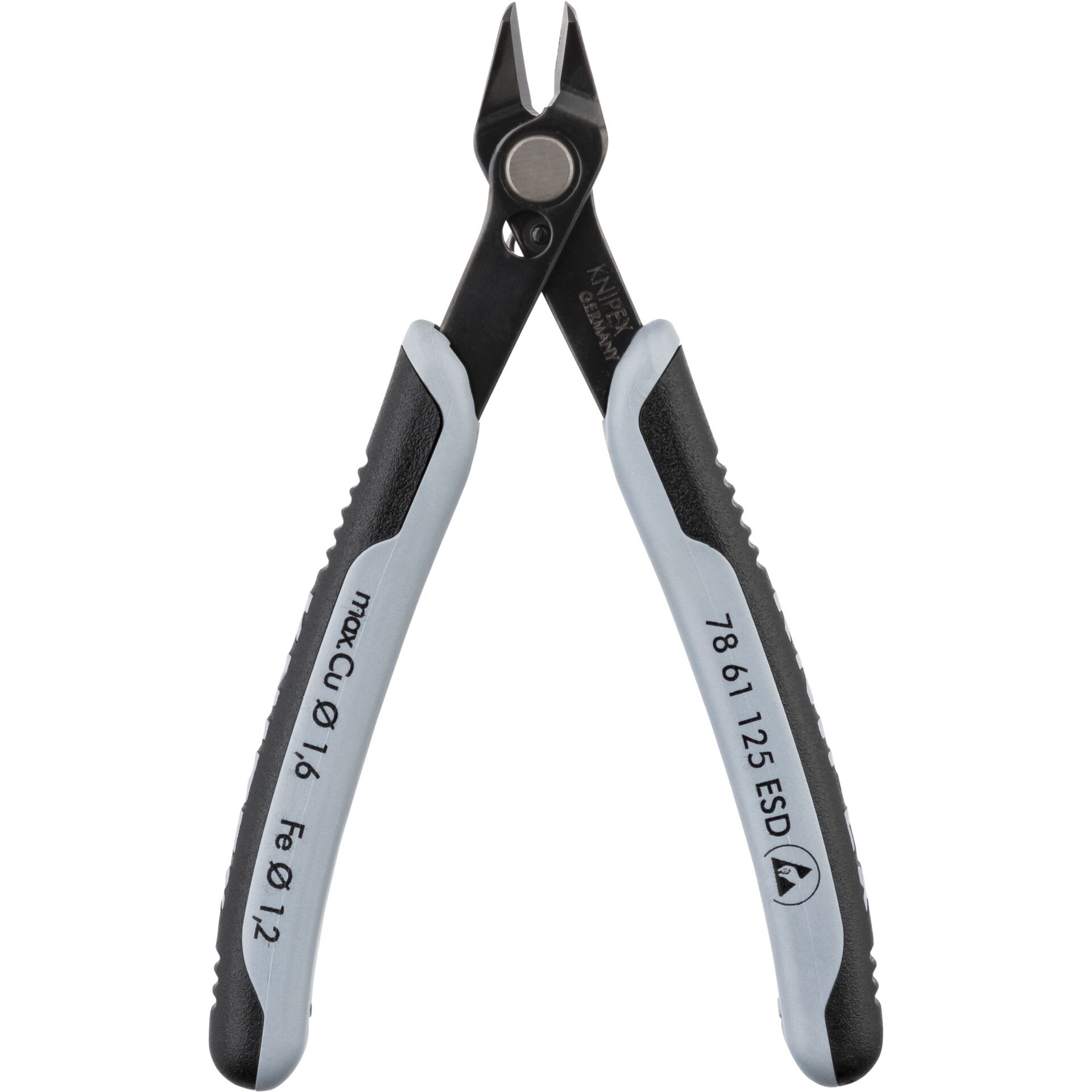 KNIPEX Electronic super knips® esd bruneret med flerkomponent-håndtag 125 mm