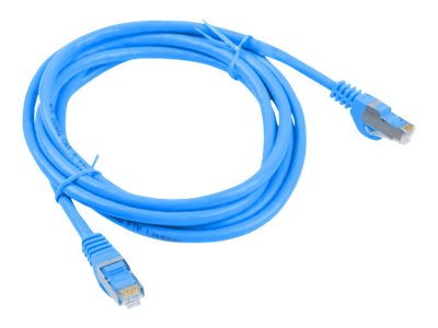 Lanberg CAT 6 Foldet uskærmet snoet par (F/UTP) 2m Patchkabel Blå RAL 5012