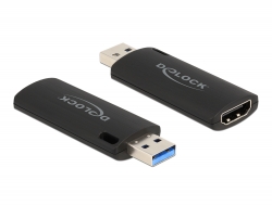 Delock - Videooptagelsesadapter - USB 2.0 - sort