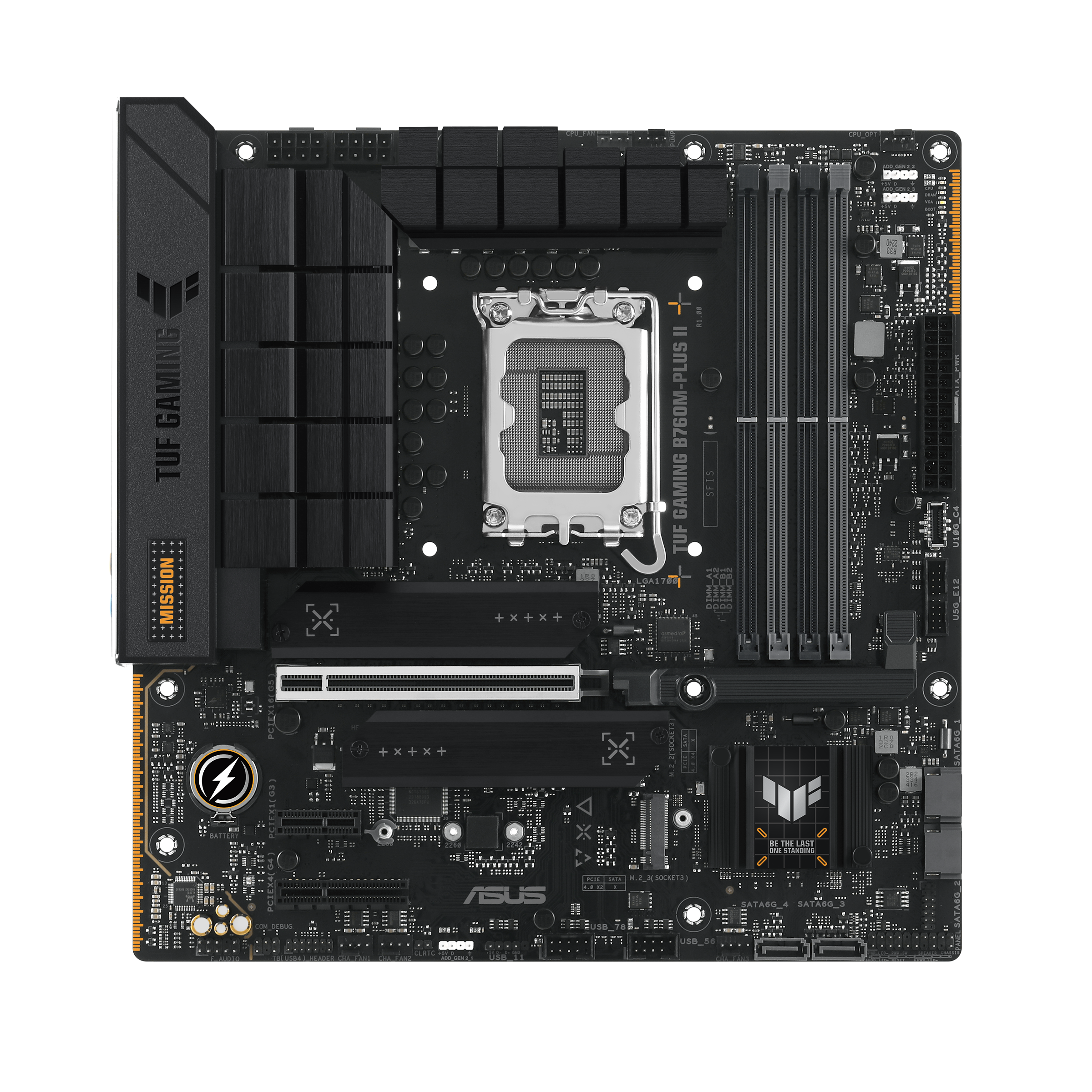 ASUS TUF GAMING B760M-PLUS II Micro-ATX LGA1700 sokkel Intel B760 billede